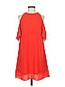 Zara Basic Solid Red Orange Cocktail Dress Size S - photo 1
