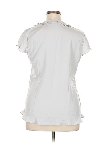 NY Collection Short Sleeve Blouse (view 2)
