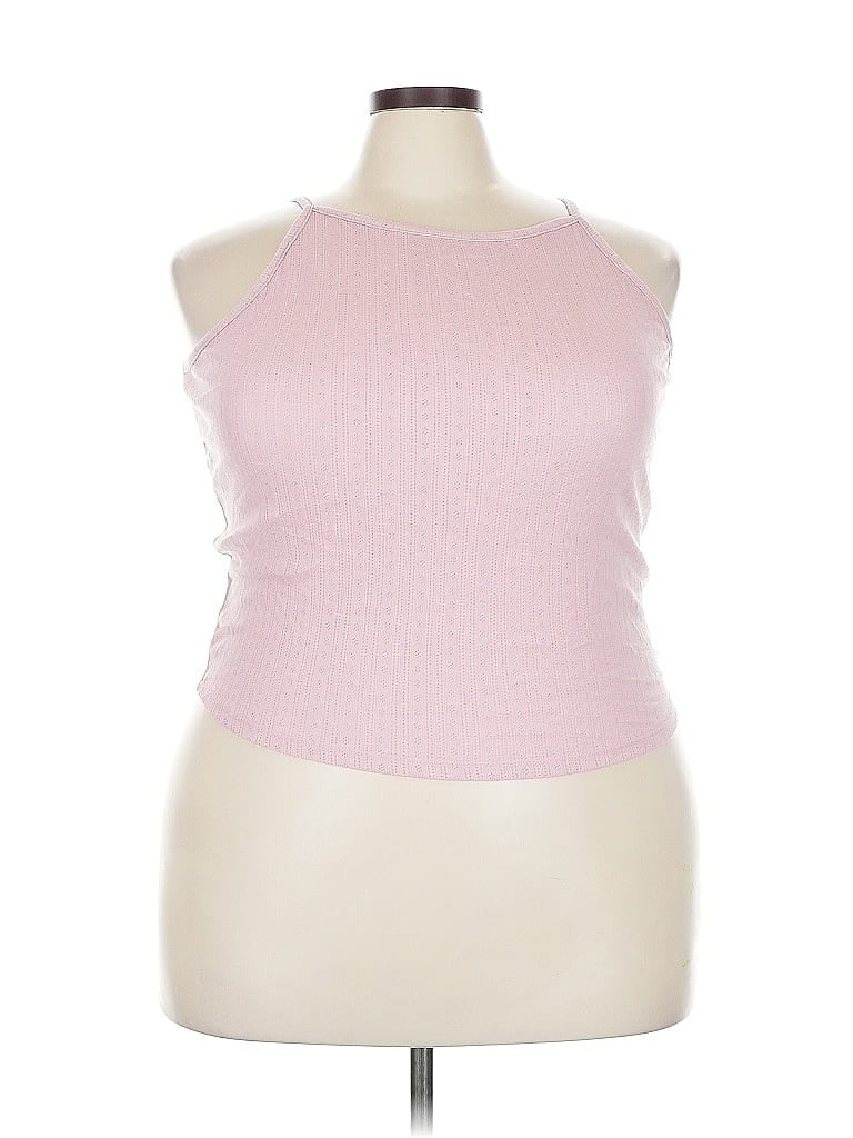 Pre-owned Torrid Sleeveless Top Pink Halter Neckline Tops
