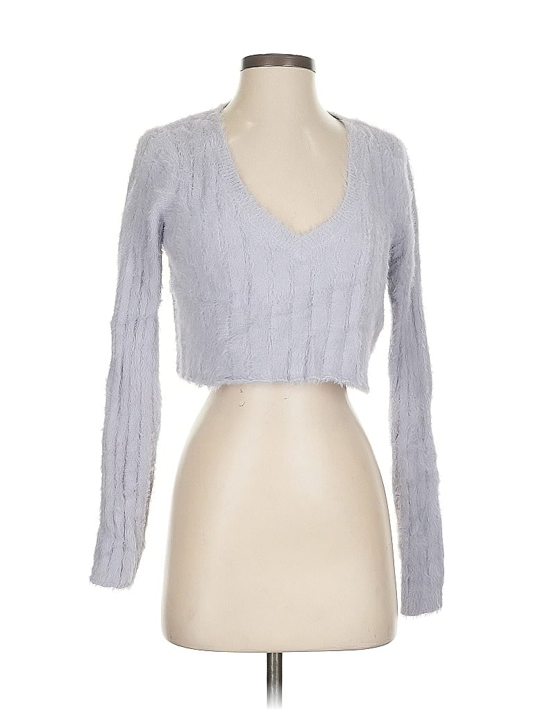 Pre-owned Urban Outfitters Cardigan Sweater In Silver
