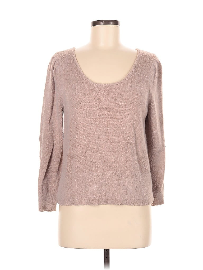 Pre-owned Marled By Reunited Pullover Sweater In Brown