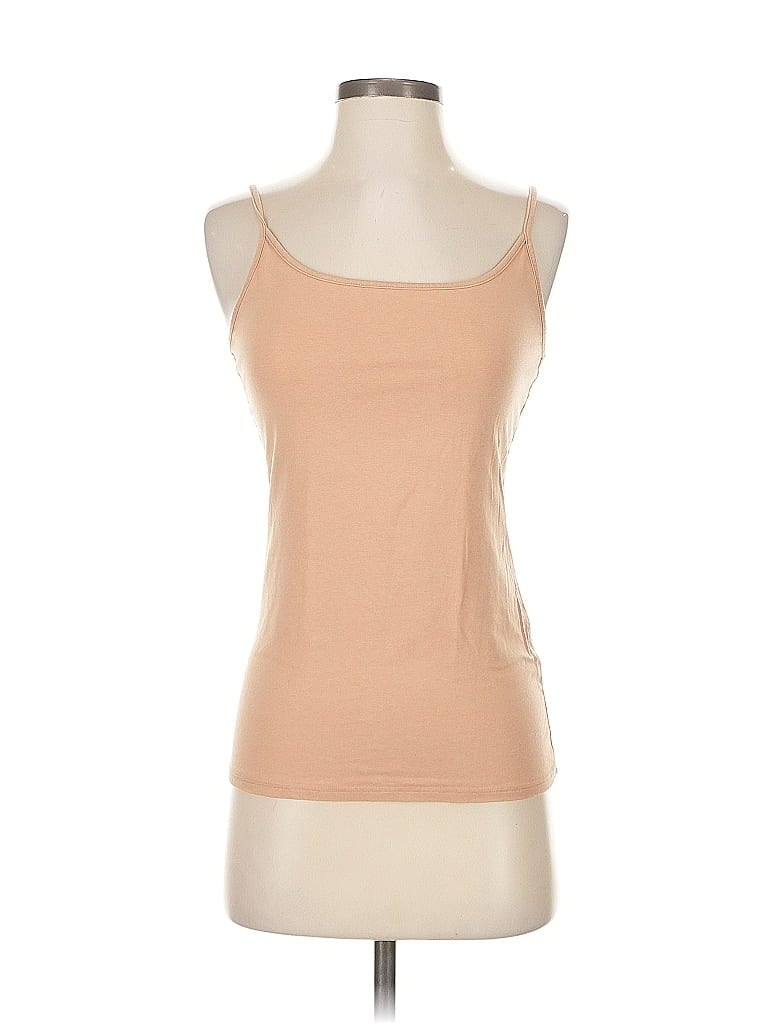 Pre-owned Banana Republic Tank Top Tan Strapless Neckline Tops In Brown