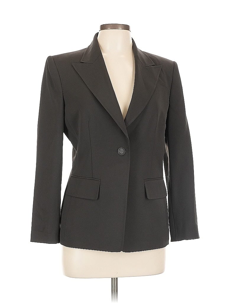 Pre-owned Anne Klein Blazer Jacket In Gray