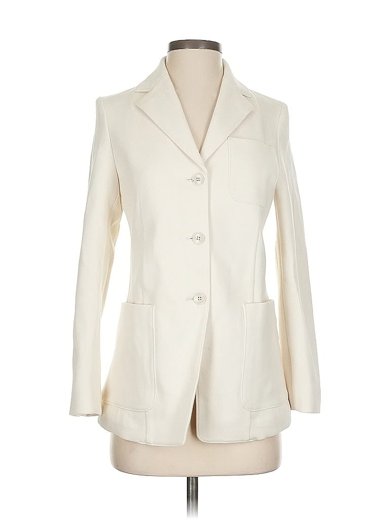 Pre-owned Banana Republic Blazer Jacket In White