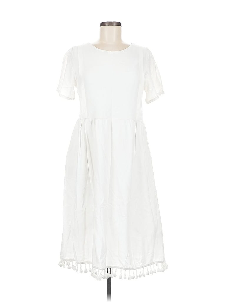Pre-owned Hailey & Co Casual Dress In White