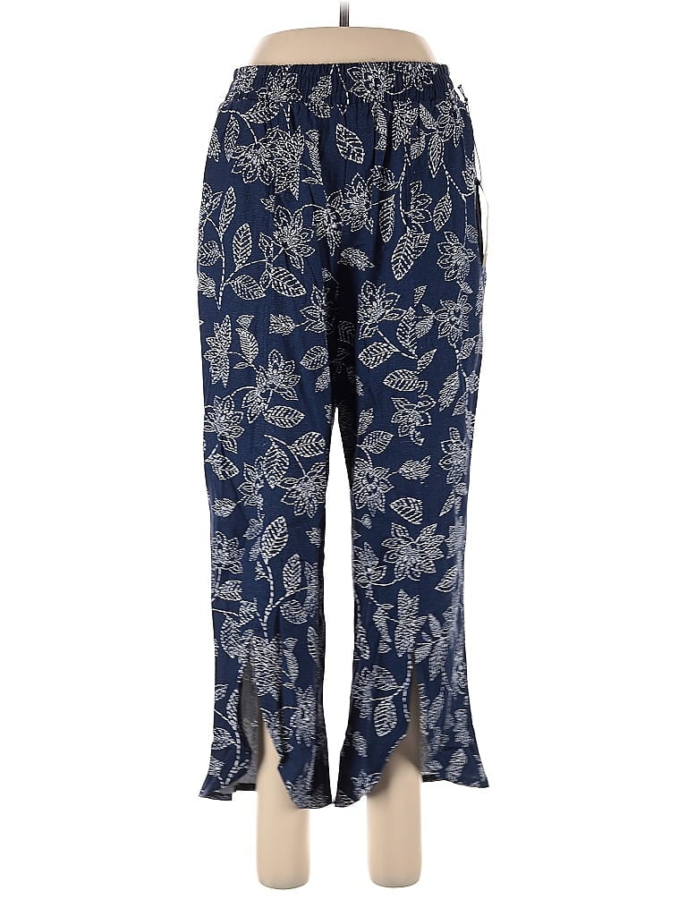 Pre-owned Royalty For Me Linen Pants In Blue