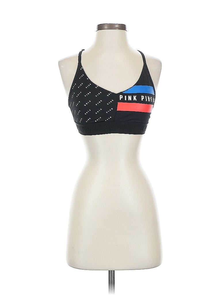 Pre-owned Victoria's Secret Pink Tank Top Black Halter Neckline Tops