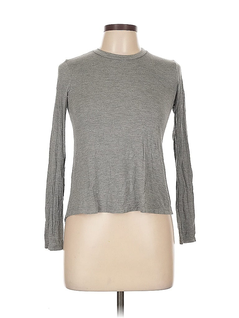 Pre-owned Terez Long Sleeve Top Gray Turtleneck Tops