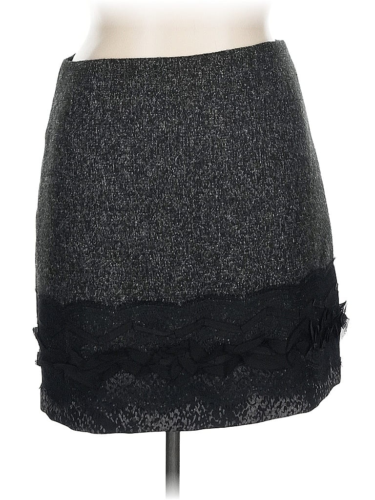 Pre-owned T Tahari Formal Skirt In Gray