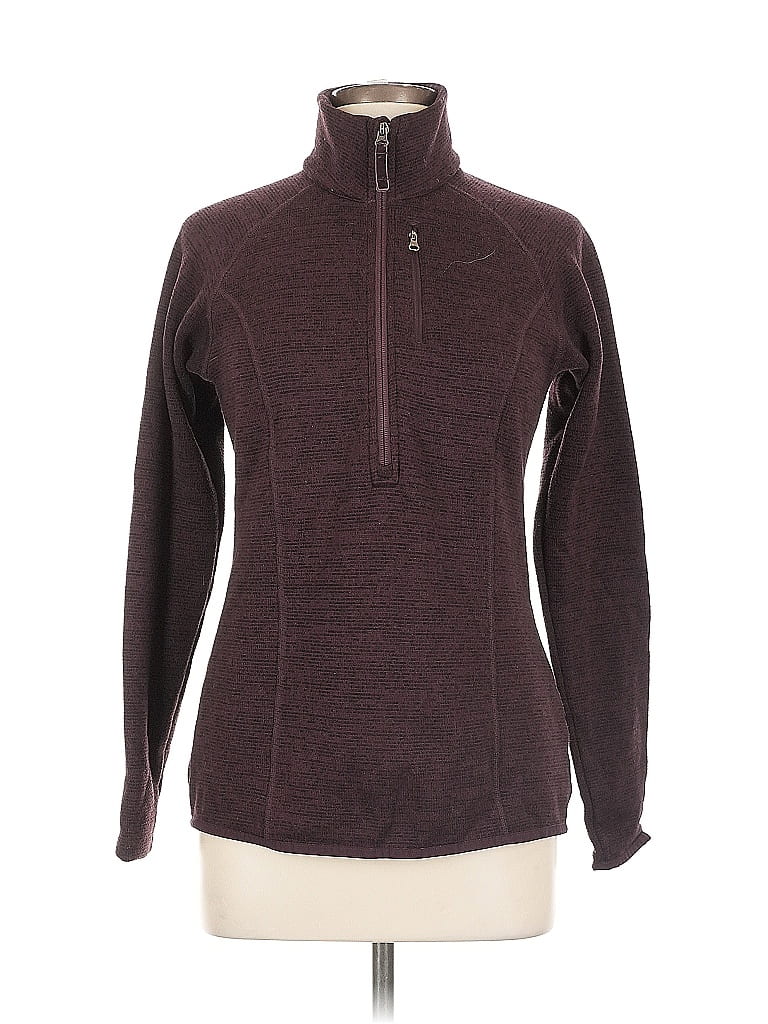 Pre-owned Lucy Pullover Sweater In Burgundy