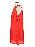 Zara Basic Solid Red Orange Cocktail Dress Size S - photo 5