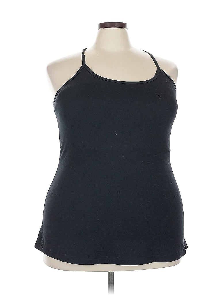 Pre-owned Mpg Tank Top Black Halter Neckline Tops