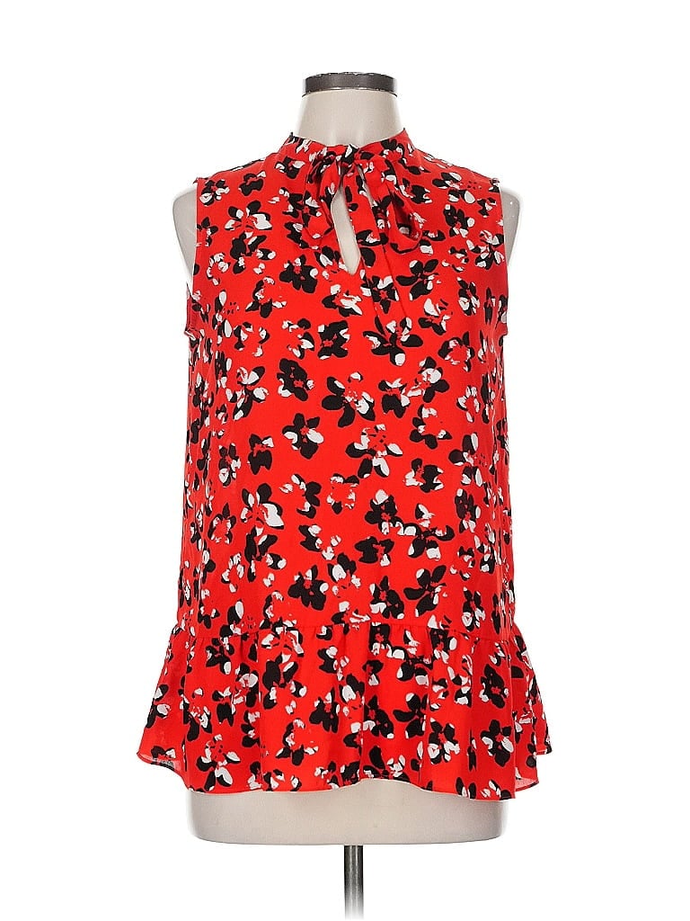 Pre-owned Banana Republic Tank Top Red Tie Neck Tops