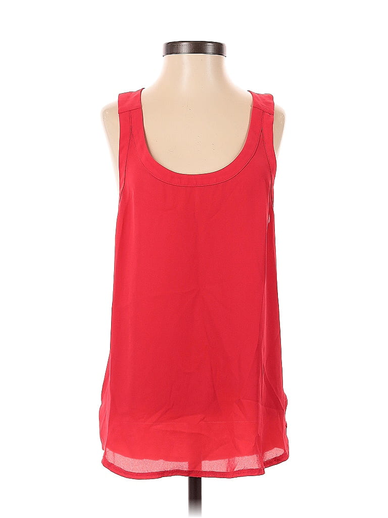 Pre-owned Express Outlet Sleeveless Top Red Scoop Neck Tops
