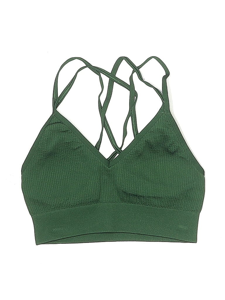 Pre-owned Aerie Swimsuit Top Green Swimwear