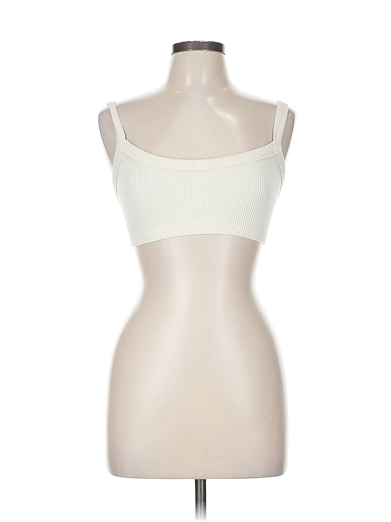 Pre-owned Assorted Brands Tank Top Ivory Strapless Neckline Tops In White