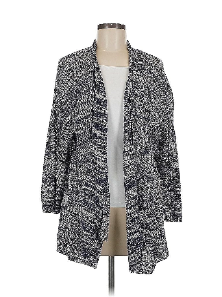 Pre-owned Eileen Fisher Cardigan Sweater In Gray
