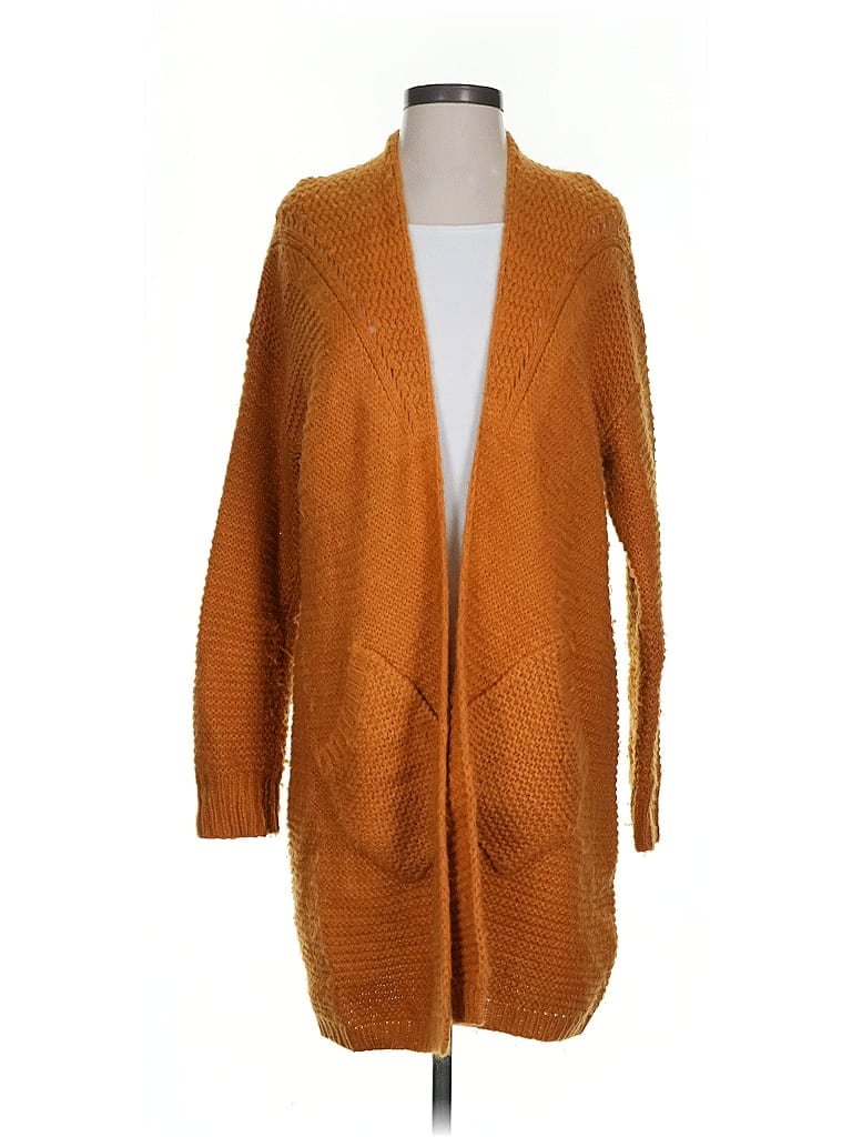 AARON & AMBER Pre-owned Cardigan Sweater In Orange