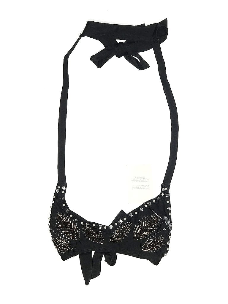 Pre-owned Asos Design Swimsuit Top Black Swimwear