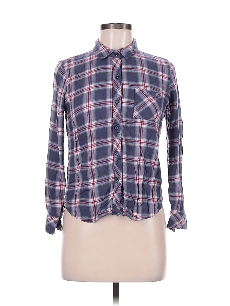 Pre-owned Rails Long Sleeve Button Down Shirt In Blue