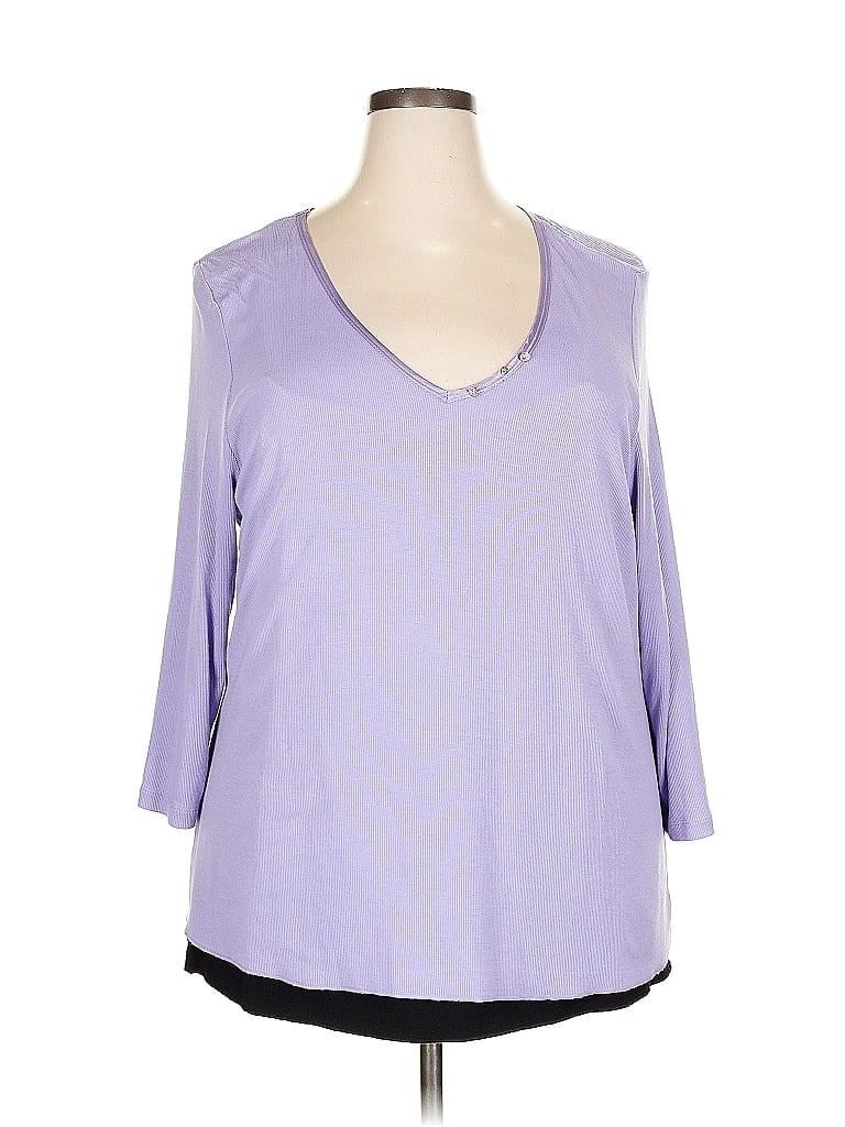 Pre-owned Inc International Concepts 3/4 Sleeve T-shirt