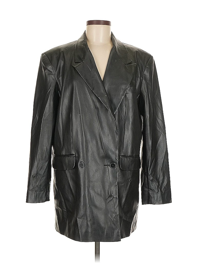 Pre-owned Asos Design Coat In Black