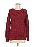 Studio Works Tweed Burgundy Pullover Sweater Size M - photo 1