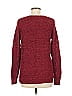Studio Works Tweed Burgundy Pullover Sweater Size M - photo 2
