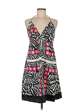 knee length dresses for ladies Alice & Trixie Silk Pink and Blue Halter Dress, M