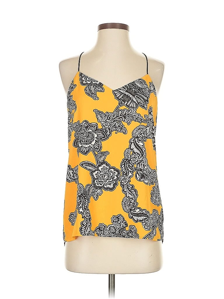 Pre-owned Express Sleeveless Blouse In Yellow