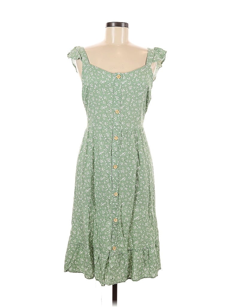 Monteau Casual Dress In Green