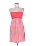 Express Stripes Red Casual Dress Size M - photo 1