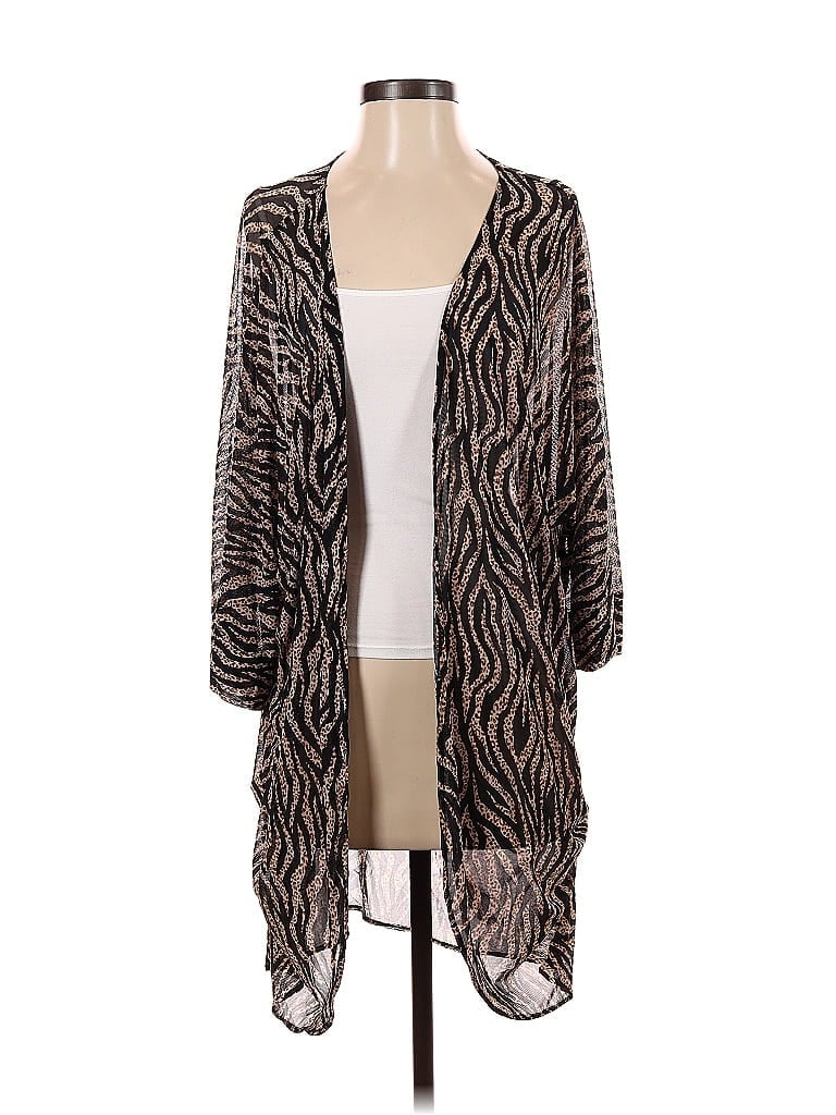 Pre-owned Assorted Brands Kimono In Brown