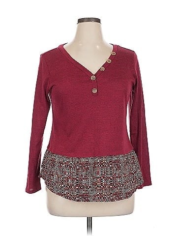 NY Collection Long Sleeve Top (view 1)