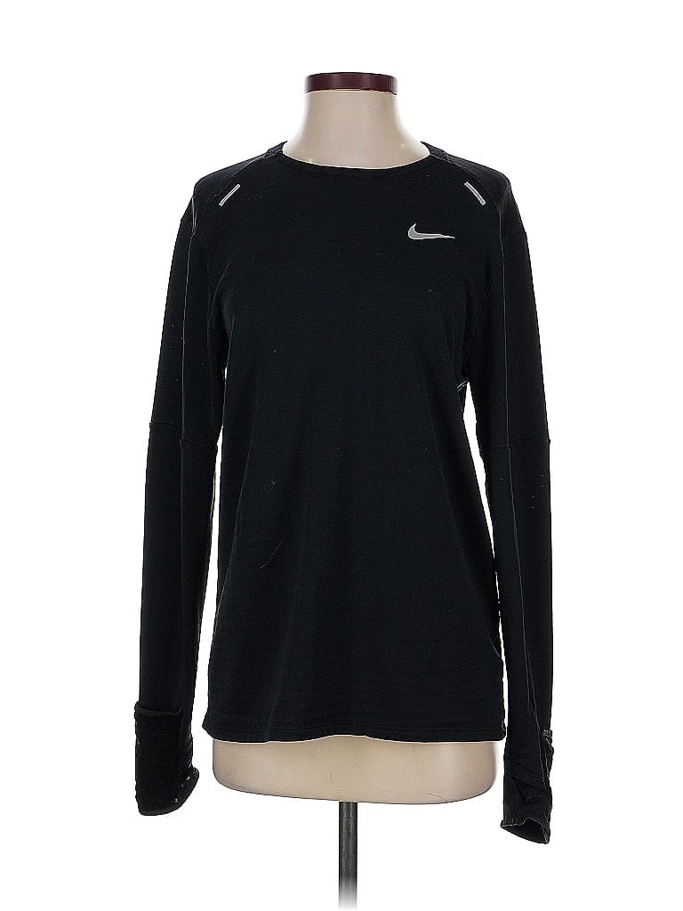 Pre-owned Nike Long Sleeve T-shirt In Black