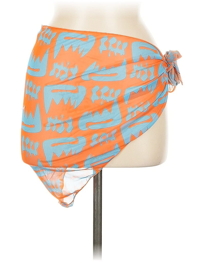 Pre-owned Unbranded Casual Skirt In Orange