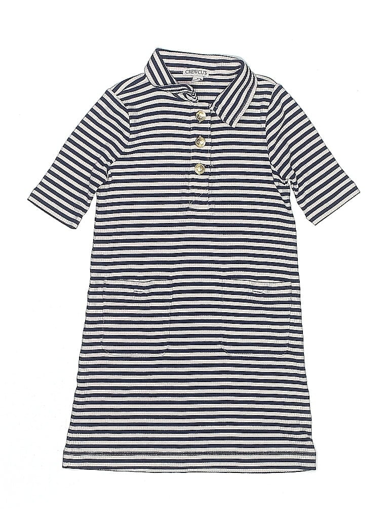 Pre-owned Crewcuts Kids' Dress In Blue