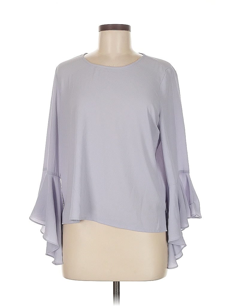 Pre-owned Vince Camuto 3/4 Sleeve T-shirt In Gray