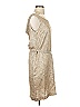 Portsaid Metallic Tan Cocktail Dress Size 2 - photo 4