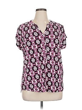 DANA BUCHMAN トップス Dana Buchman Pullover Blouse Top Size XL Black/White