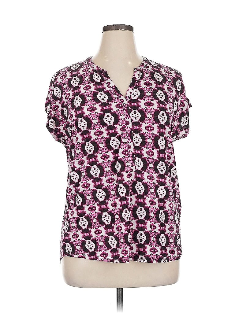 Pre-owned Dana Buchman Short Sleeve T-shirt In Pink
