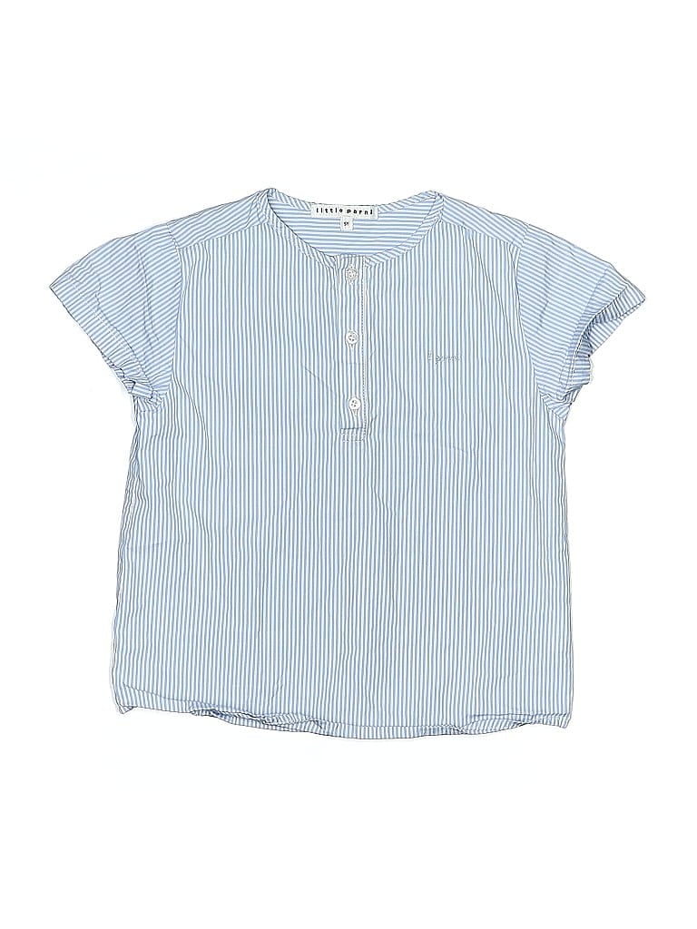 Pre-owned Assorted Brands Kids' Short Sleeve Blouse In Blue