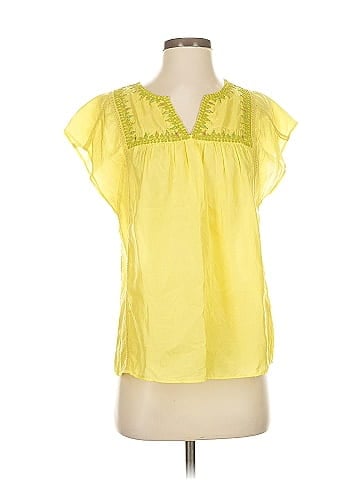 Calypso St. Barth Short Sleeve Silk Top (view 1)