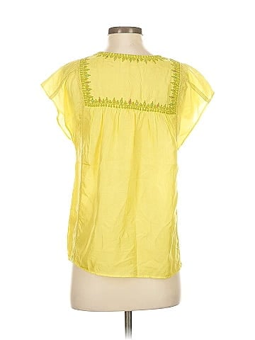Calypso St. Barth Short Sleeve Silk Top (view 2)