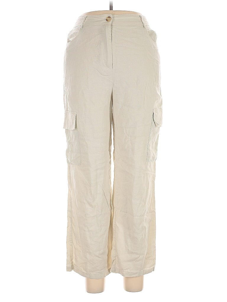 Pre-owned Sincerely Jules Linen Pants In White