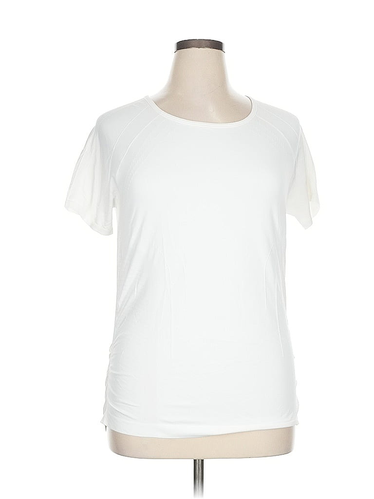 Pre-owned Unbranded Short Sleeve T-shirt In White