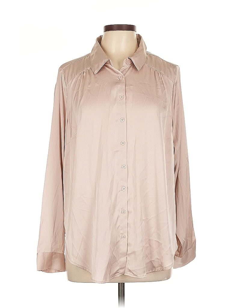 Torrid Long Sleeve Blouse In Brown