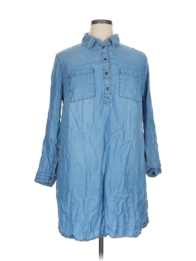 Pre-owned Terra & Sky Casual Dress In Blue