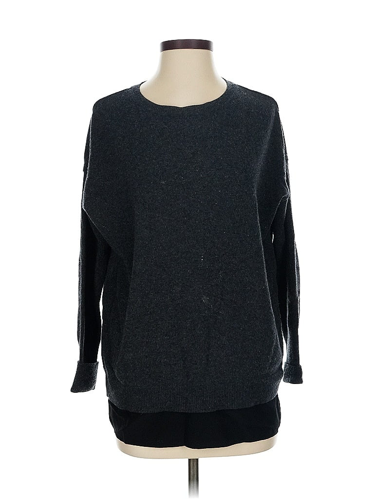 Pre-owned Vince Wool Pullover Sweater In Gray