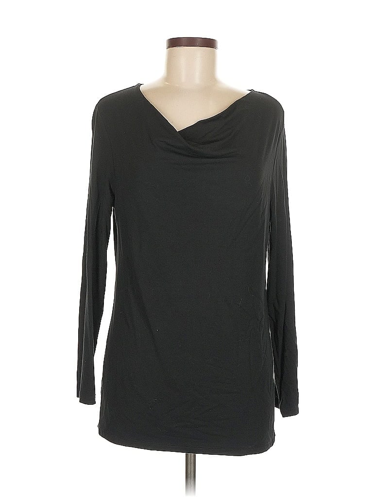 Pre-owned Talbots 3/4 Sleeve T-shirt In Black